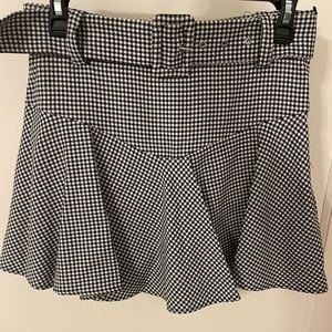 Zara Gingham Skort | Size M